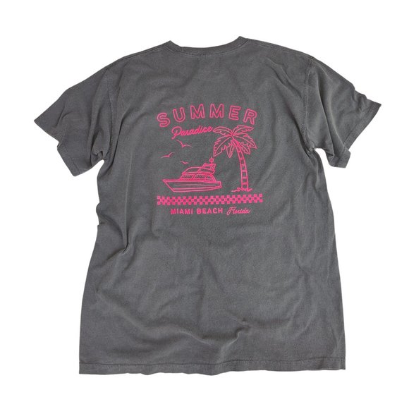 Miami Beach Summer Paradise T-Shirt - Picture 5 of 7